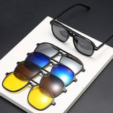 Óculos de Sol  Multicor 6 em 1 Com Proteção UV400