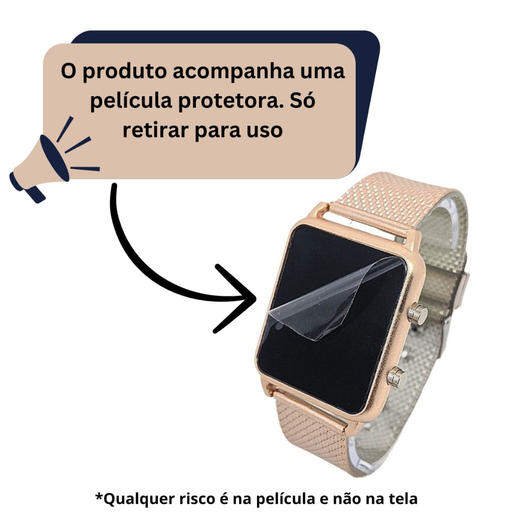 Relógio Digital Feminino + Pulseira SH - 508 - Relógio Digital Feminino + Pulseira Superfacilita 