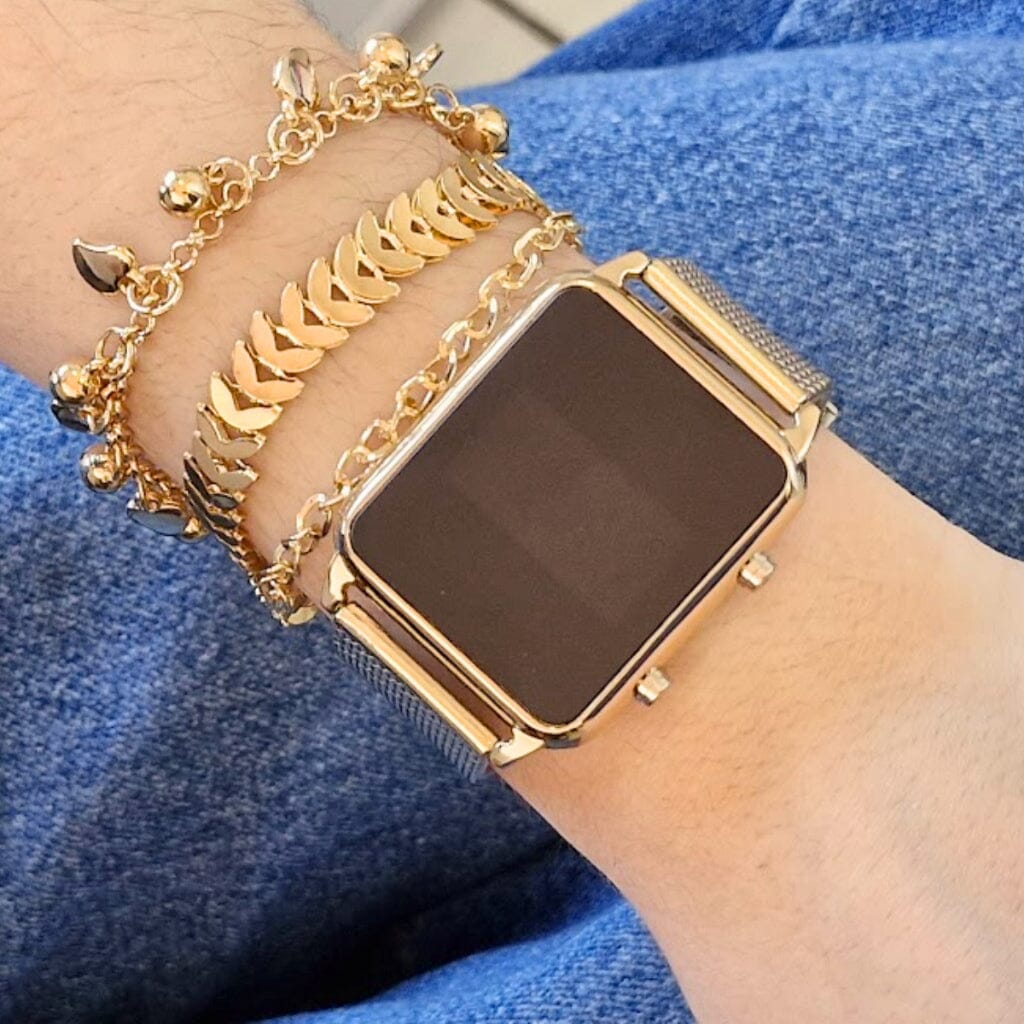 Relógio Digital Feminino + Pulseira SH - 508 - Relógio Digital Feminino + Pulseira Superfacilita 