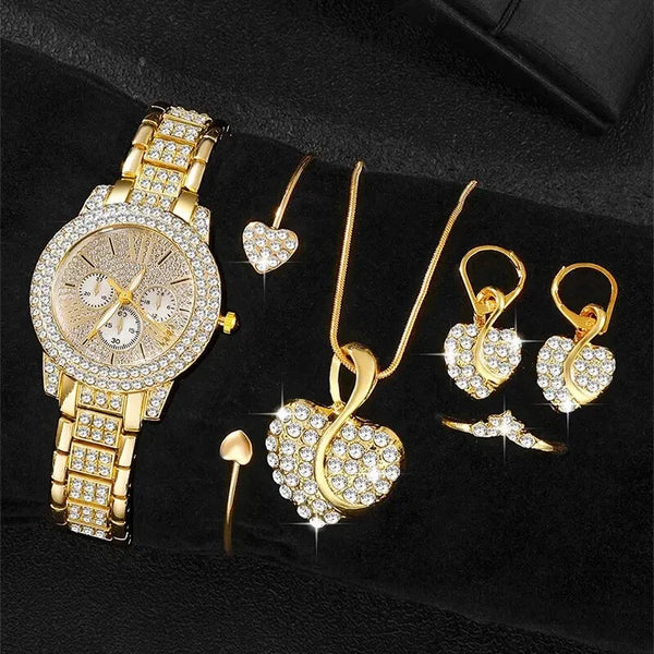 Relógio Feminino Fashion Casual com Pulseira de Aço Inoxidável e Mostrador Redondo 32mm Relógio Feminino Fashion Casual com Pulseira de Aço Inoxidável e Mostrador Redondo 32mm Superfacilita Gold 