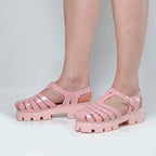 Sandália Feminina Aranha Tratorada Com Palmilha Confort SH-05 - Sandália Feminina Aranha Tratorada Com Palmilha Confort Superfacilita ROSE 33/34 