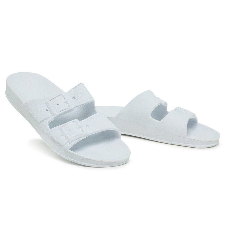 Sandália Feminina e Masculina Birken Confort Lisa Slide Fivela Dupla Sh-08 - Sandália Feminina Birken Confort Lisa Slide Fivela Dupla Superfacilita Branco 34/35 