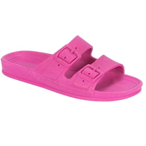 Sandália Feminina e Masculina Birken Confort Lisa Slide Fivela Dupla Sh-08 - Sandália Feminina Birken Confort Lisa Slide Fivela Dupla Superfacilita Pink 34/35 