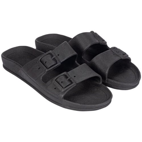 Sandália Feminina e Masculina Birken Confort Lisa Slide Fivela Dupla Sh-08 - Sandália Feminina Birken Confort Lisa Slide Fivela Dupla Superfacilita Preto 34/35 