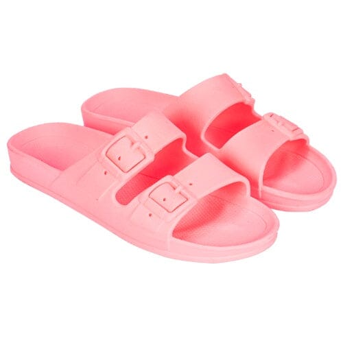 Sandália Feminina e Masculina Birken Confort Lisa Slide Fivela Dupla Sh-08 - Sandália Feminina Birken Confort Lisa Slide Fivela Dupla Superfacilita Rosa BB 34/35 