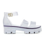 Sandália Feminina Model Tratorada Plataforma Com Palmilha Confort SH-06 - Sandália Feminina Model Tratorada Plataforma Com Palmilha Confort Superfacilita 