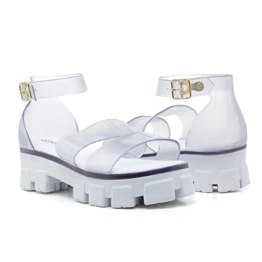 Sandália Feminina Model Tratorada Plataforma Com Palmilha Confort SH-06 - Sandália Feminina Model Tratorada Plataforma Com Palmilha Confort Superfacilita 