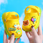 Sandália Infantil CroKids™️ | Animados Sandália Infantil CroKids Superfacilita Amarelo 01 N° 20 (Pé 13cm) 