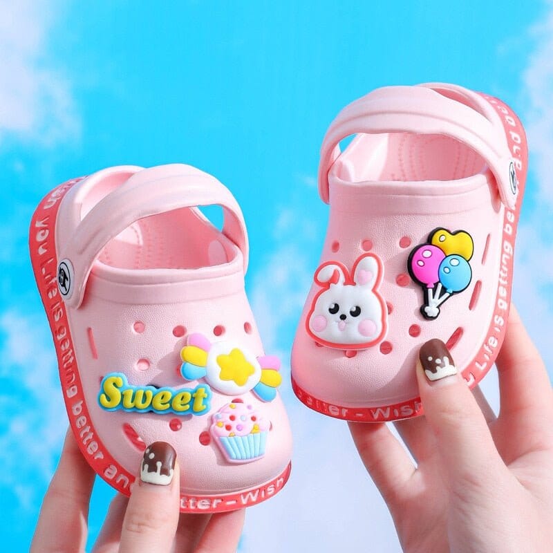 Sandália Infantil CroKids™️ | Animados Sandália Infantil CroKids Superfacilita Rosa 01 N° 20 (Pé 13cm) 