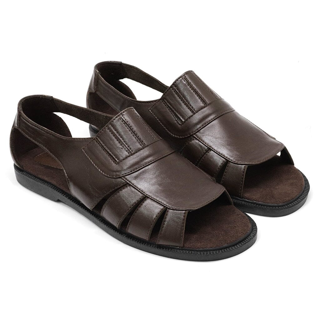 Sandalia Masculina em couro Legítimo modelo Franciscana com sola de borracha antederrapante Sandalia Masculina em couro Legítimo modelo Franciscana com sola de borracha antederrapante Superfacilita cafe 37 