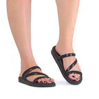 Sandália Papete Birken Feminina Conforto SH-07 - Sandália Papete Birken Feminina Conforto Superfacilita PRETA 33/34 