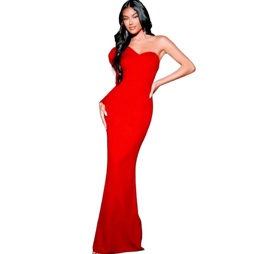 Vestido Longo Festa com Manga Bufante e Tecido Crepe SH - Vestido Longo Festa com Manga Bufante e Tecido Crepe Superfacilita 