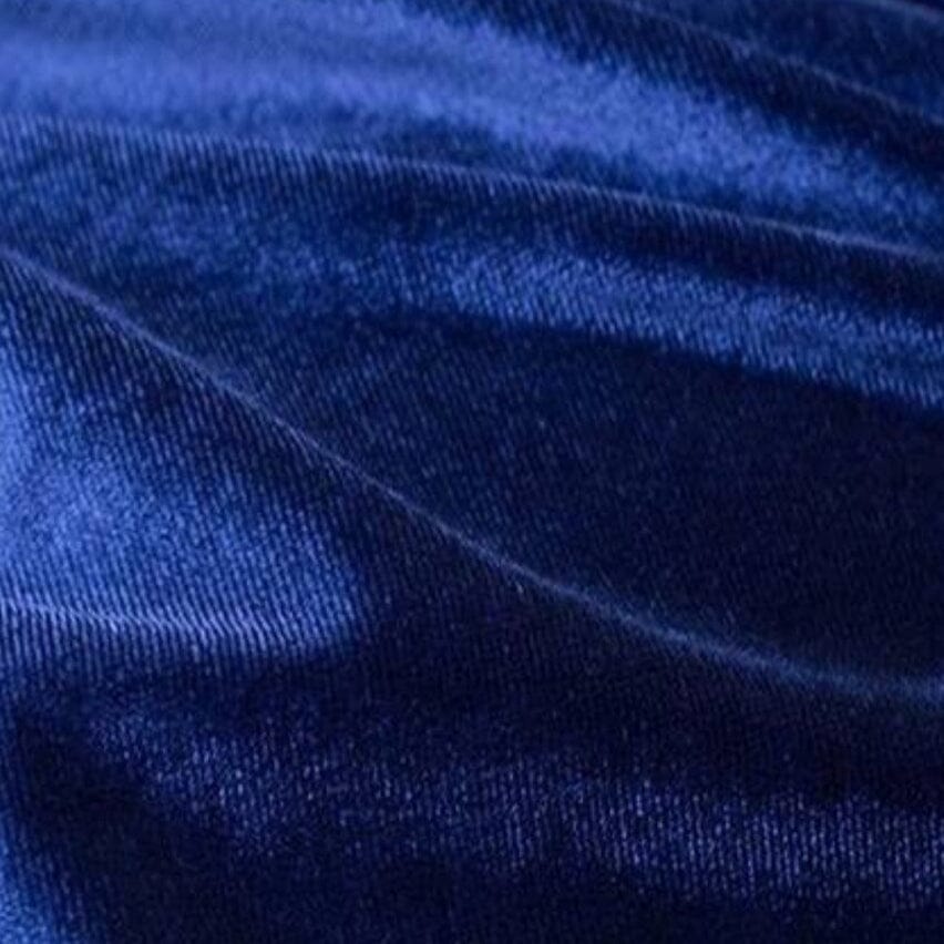 Vestido Sereia Veludo com Cristais e Fenda Vestido Sereia Veludo com Cristais e Fenda Superfacilita Azul marinho P 