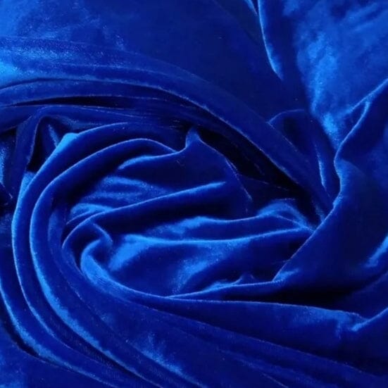 Vestido Sereia Veludo com Cristais e Fenda Vestido Sereia Veludo com Cristais e Fenda Superfacilita Azul Royal P 