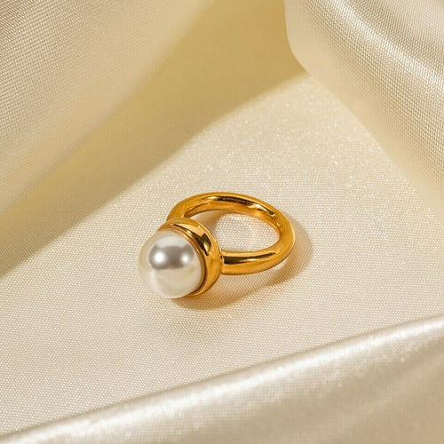 Anel com Pérola Central Anel com Pérola Central Superfacilita 