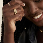 Anel Croissant Folheado a Ouro - Charme e Modernidade Unidos Anel Croissant Folheado a Ouro Superfacilita 