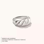 Anel Croissant Folheado a Ouro - Charme e Modernidade Unidos Anel Croissant Folheado a Ouro Superfacilita Prata 15 