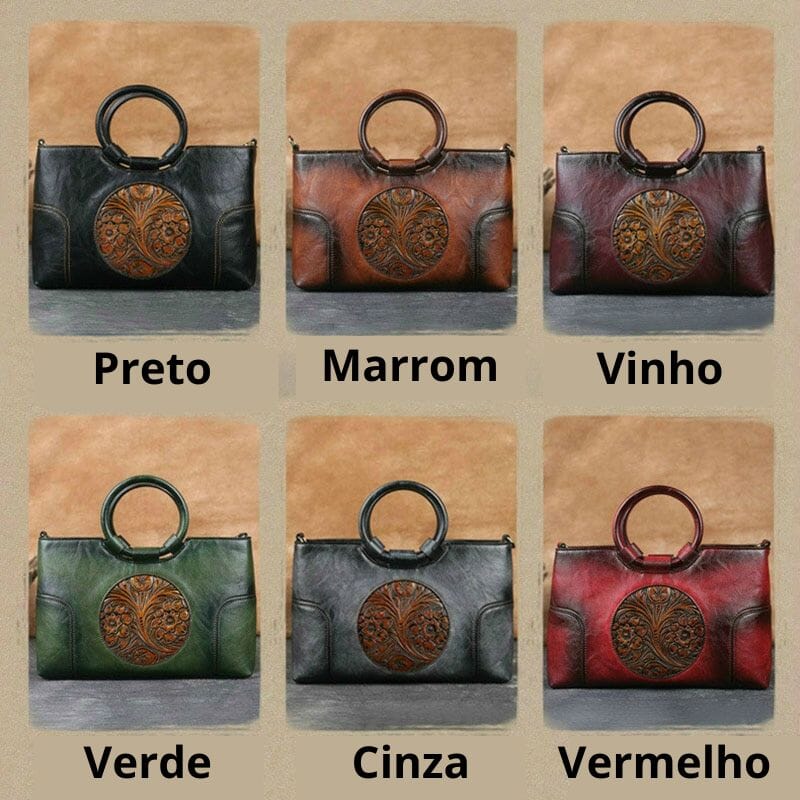 Bolsa de Couro Feminina Exclusive Bolsa C Fem Exclusive M7 Superfacilita 