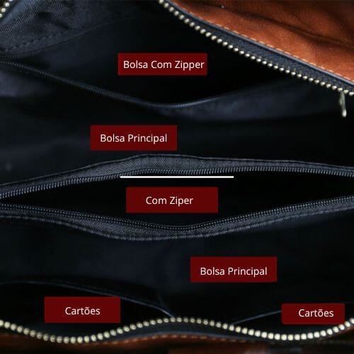 Bolsa de Couro Feminina Exclusive Bolsa C Fem Exclusive M7 Superfacilita 