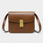 Bolsa de Ombro Crossbody em Couro Bolsa de Ombro Crossbody em Couro Superfacilita Marrom 