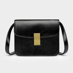 Bolsa de Ombro Crossbody em Couro Bolsa de Ombro Crossbody em Couro Superfacilita Preta 