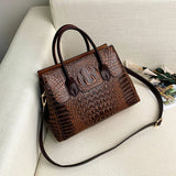 Bolsa Feminina de Couro Crocodile Luxo