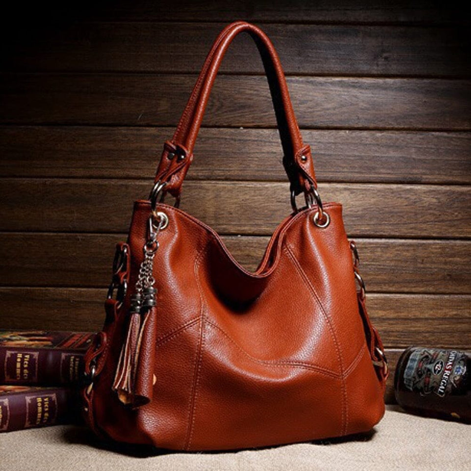 Bolsa Feminina de Couro Valentim Bolsa F. Couro Valentim G-4 Superfacilita 