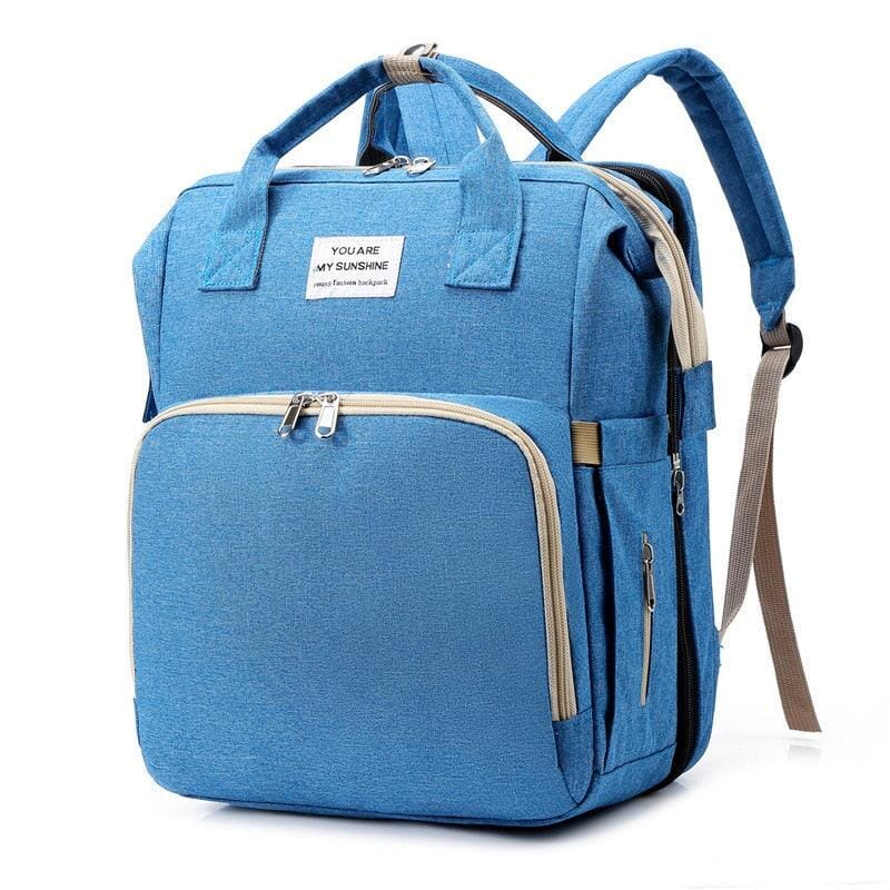 Bolsa Maternidade para Bebês com Berço Portátil - Baby Dream Bolsa Mater.com Berço Portátil Superfacilita Azul 