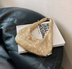 Bolsa Paetê de Ombro Bolsa Paetê de Ombro Superfacilita Dourado 20cm 