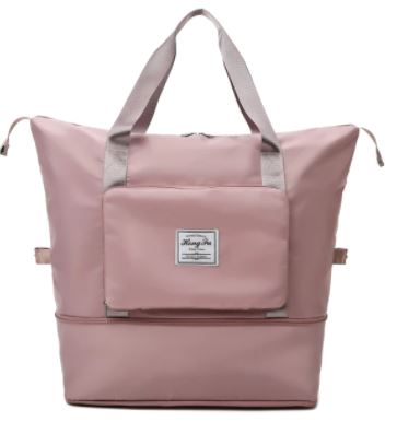 Bolsa Travel Impermeável- Dobrável Bolsa Travel Queen Superfacilita Rosa 