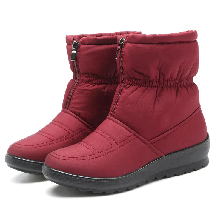 Bota Feminina de Inverno Impermeável bota.inverno Superfacilita Vinho 33 