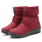 Bota Feminina de Inverno Impermeável bota.inverno Superfacilita Vinho 33 