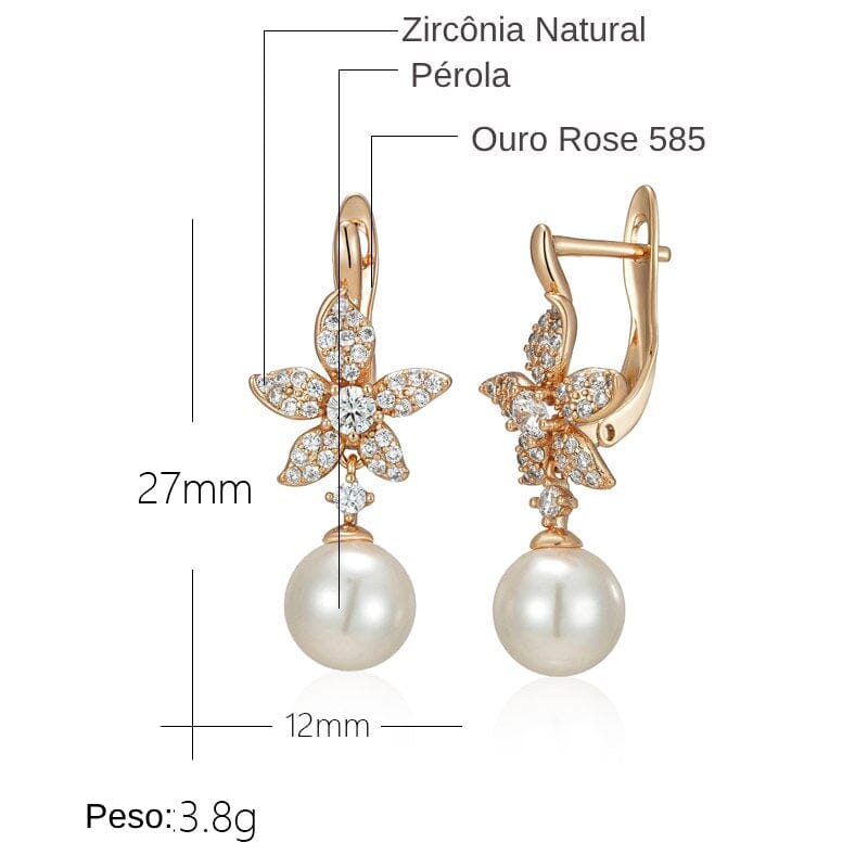 Brinco Feminino Argola Florat GRUPO 1- Brinco Feminino Argola Florat Superfacilita 