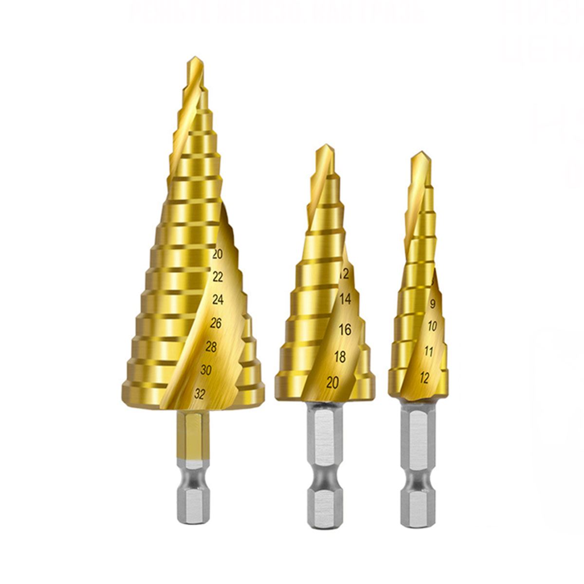 Brocas Titanium Kit 3 unidades Brocas Titanium Kit Superfacilita 