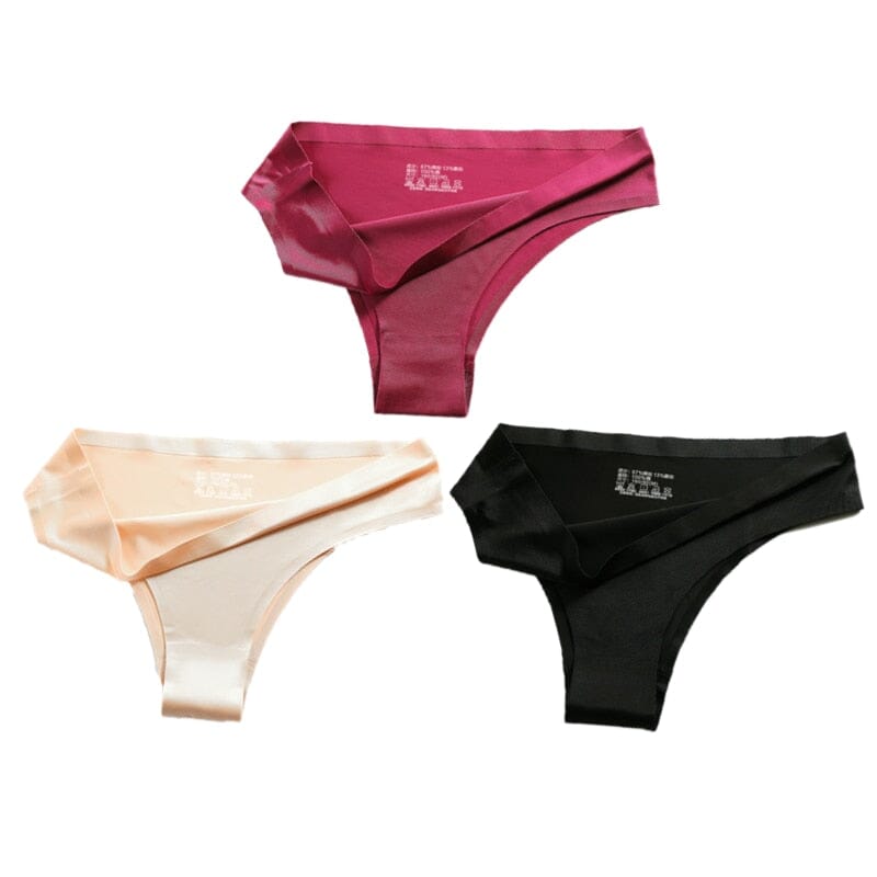 Calcinha Sexy Panties - Kit 3 Peças Calcinha S Costura 3 pcs Superfacilita 