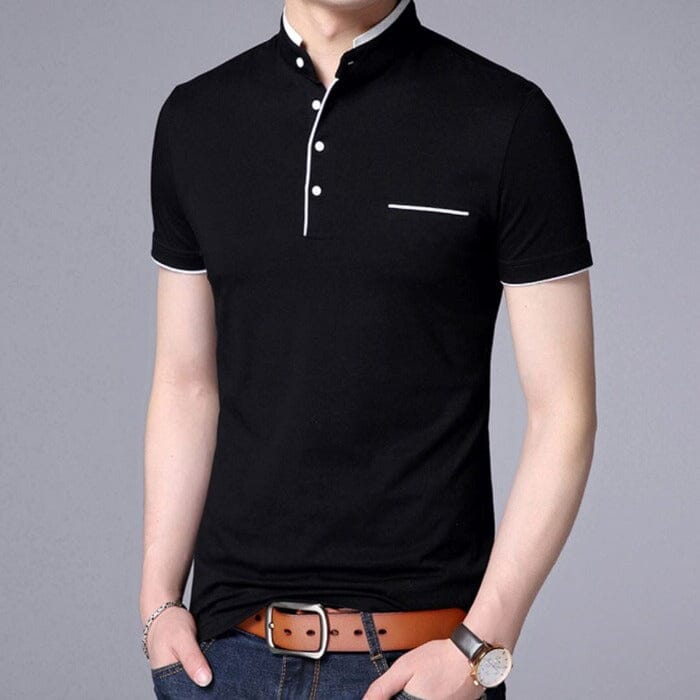 Camisa Polo Masculina Elegancy Camisa Polo Masculina Elegancy Superfacilita P Preto 