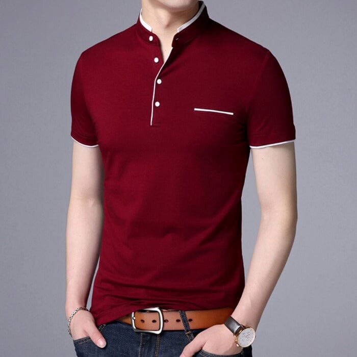 Camisa Polo Masculina Elegancy Camisa Polo Masculina Elegancy Superfacilita P Vinho 