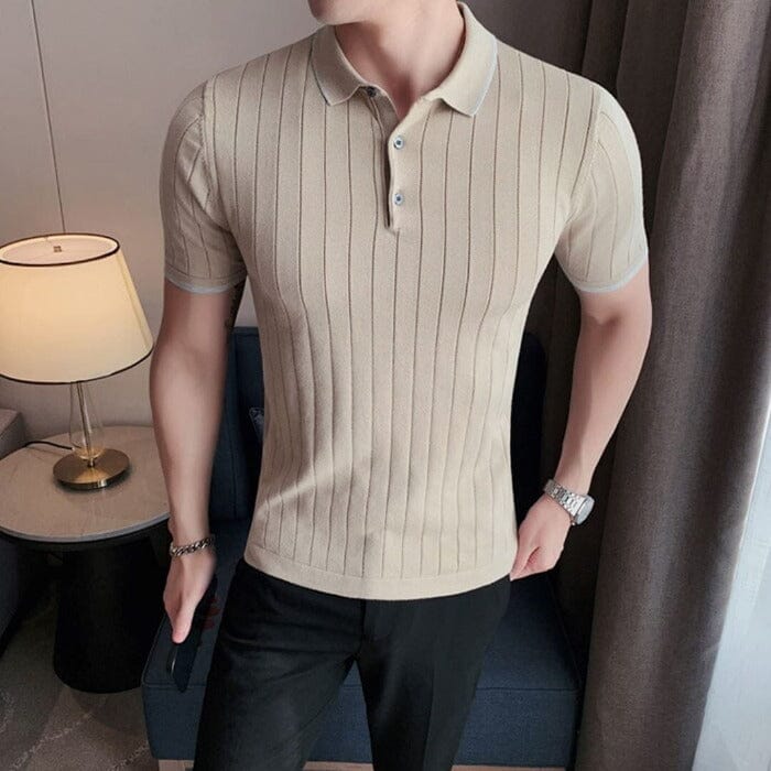 Camisa Polo Masculina Personality Camisa Polo Masculina Personality Superfacilita P Bege 