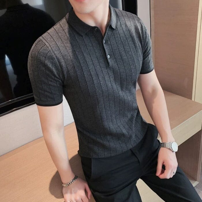 Camisa Polo Masculina Personality Camisa Polo Masculina Personality Superfacilita P Cinza 