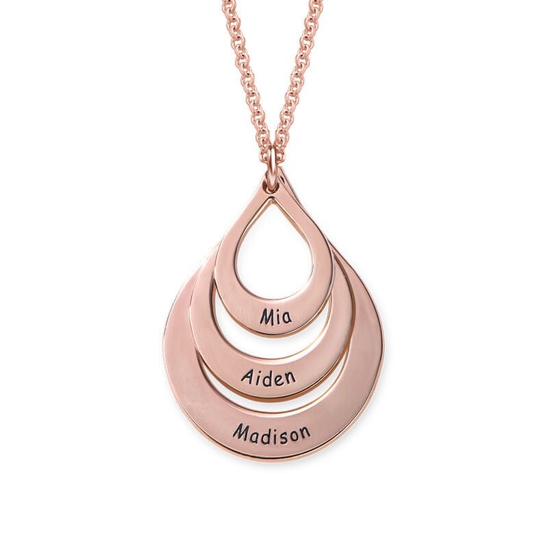Colar Amor Fraterno Personalizado Com Nome - Presente Especial Colar Amor Fraterno Person Superfacilita Rose 
