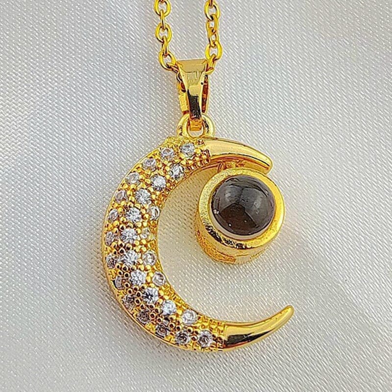 Colar Feminino Com Pingente Colar Feminino Com Pingente Superfaciltia Lua 