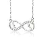Colar Infinito Feminino - Charme Romântico Colar Infinito Feminino - Charme Romântico Superfacilita Platinumplate 45cm 