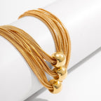 Colar Multi Fios Folheado a Ouro Colar Multi Fios Folheado a Ouro Superfacilita 