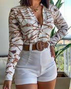 Conjunto Belíssima Blusa e Short Conj Short Blusa estanp m lg Superfacilita Conjunto Branco PP 