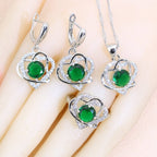 Conjunto de Joias em Formato de Coração - Prata 925 Conjunto de Joias em Formato de Coração - Prata 925 Suiperfacilita 