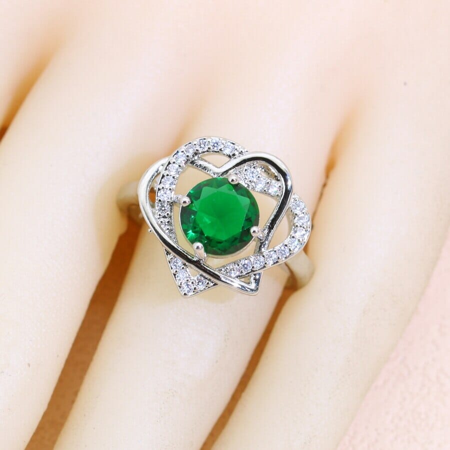 Conjunto de Joias em Formato de Coração - Prata 925 Conjunto de Joias em Formato de Coração - Prata 925 Suiperfacilita 