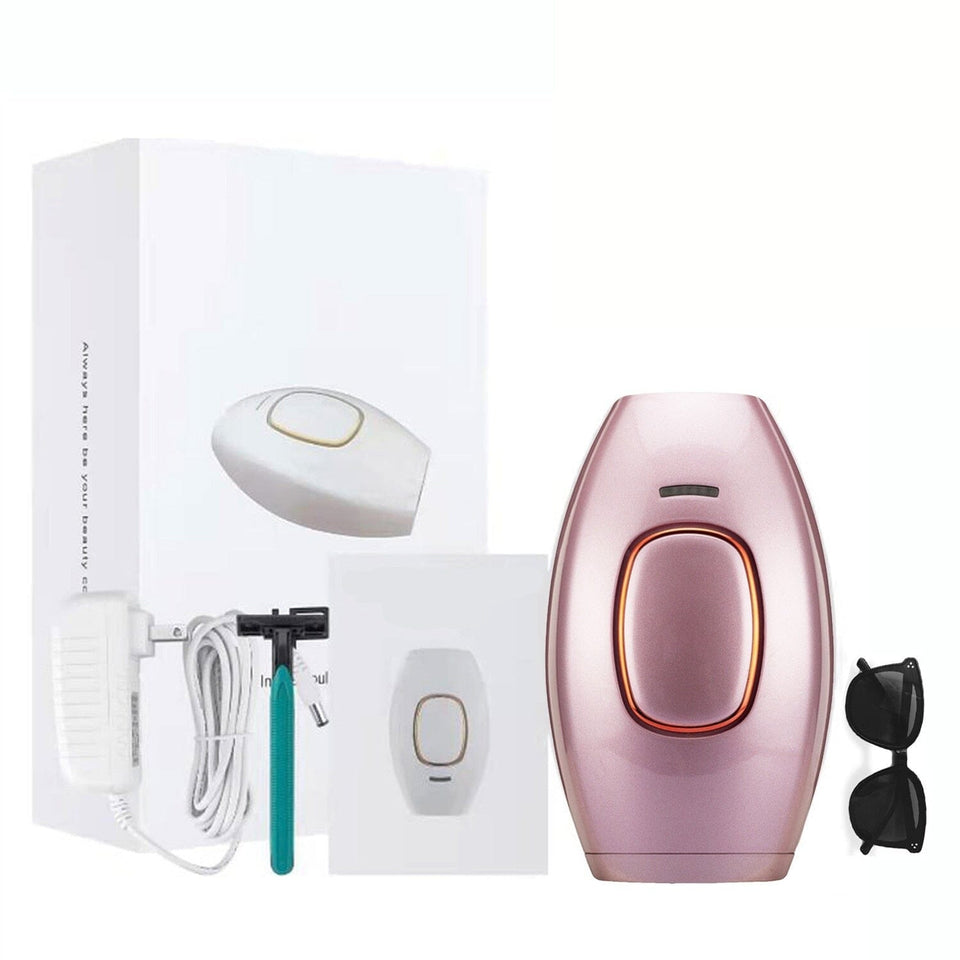 Depilador Laser Luz Pulsada IPL Original Depilador Laser Superfacilita Rosa Ouro 