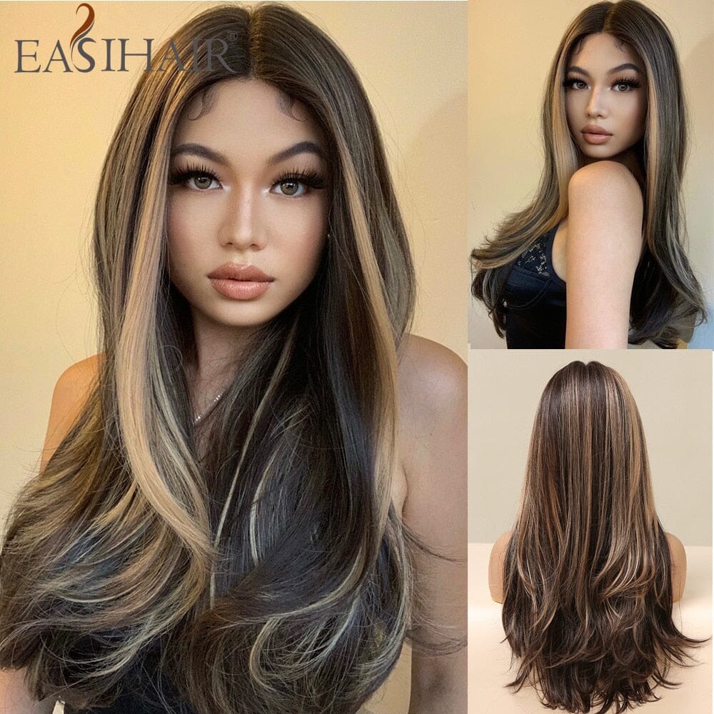 Lace Front Longa Aisihair Peruca Longa Aisihair Superfacilita Wigs-lc277-1 