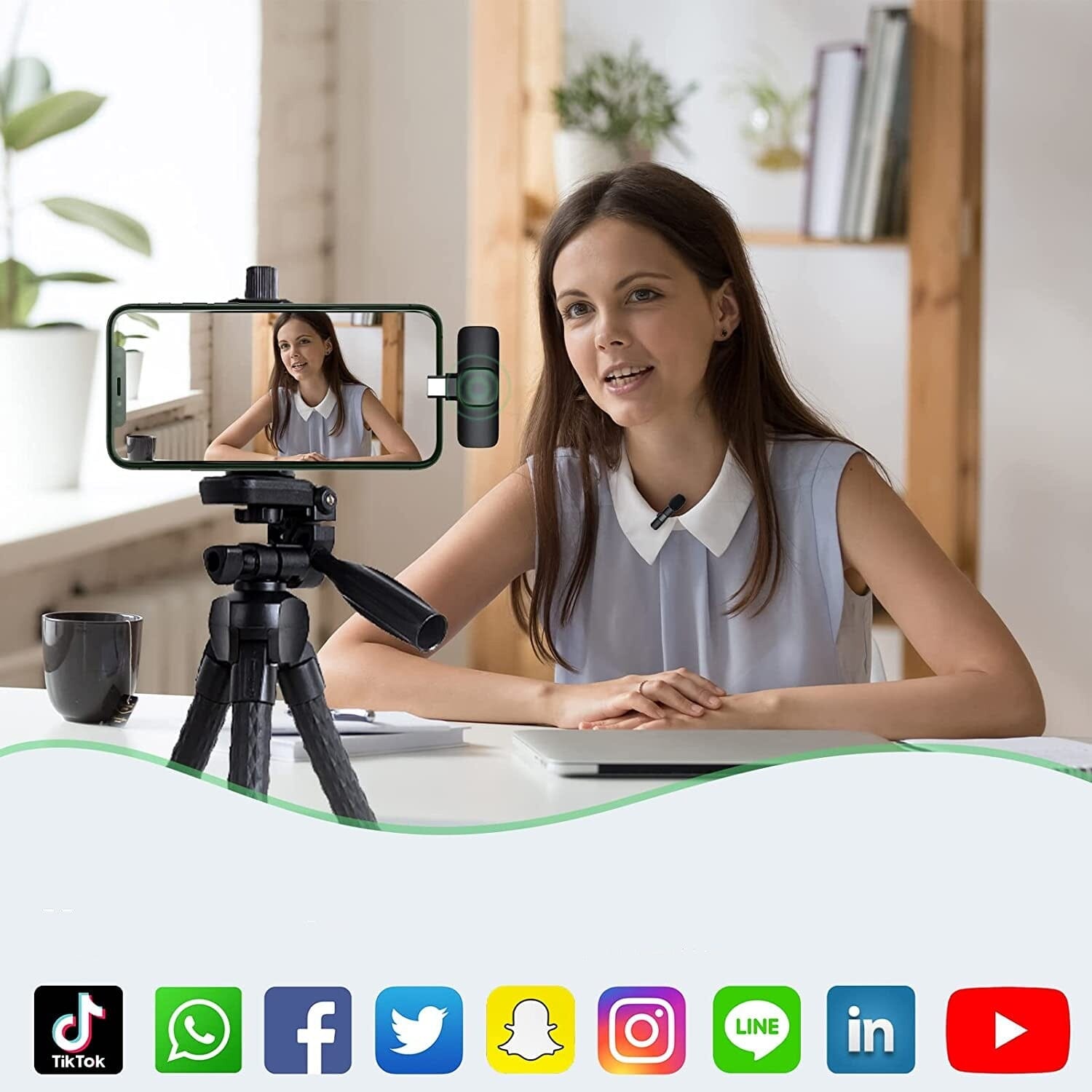 Microfone Profissional Sem Fio Speaker Microfone Profissional Sem Fio Speaker Superfacilita 