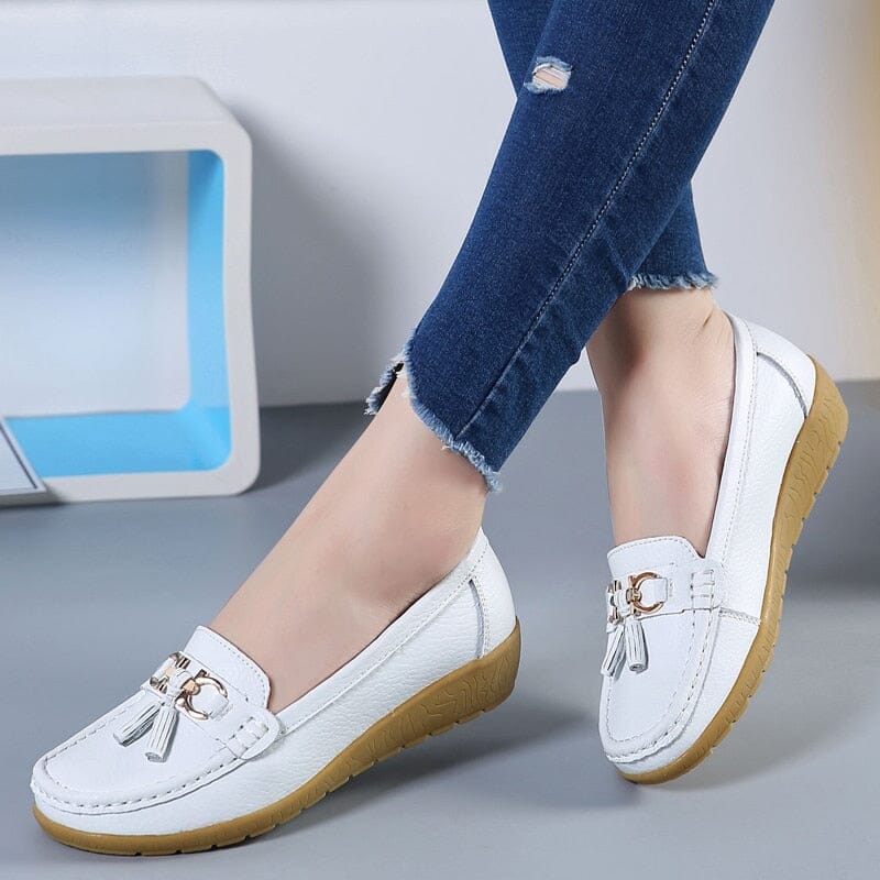 Mocasim Feminino Female Mocassim Fem. 01 Superfacilita Branco 33 